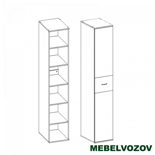 Шкаф-пенал Сити 1 от компании Мебельвозов в Нижнем Новгороде