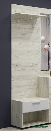 САФАРИ ТМ-003 Тумба с вешалкой (Дуб крафт белый) от магазина Мебельвозов в Нижнем Новгороде