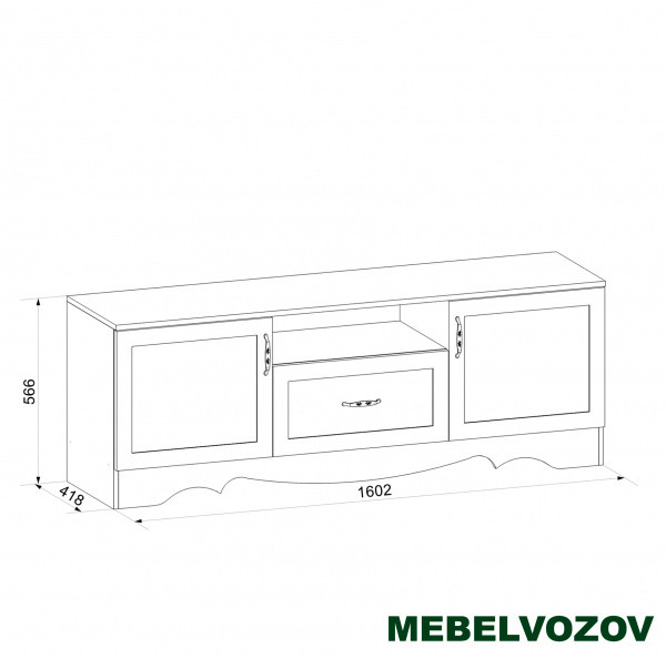 Тумба под ТВ Латте 61-02 от интернет магазина Mebelvozov в Нижнем Новгороде