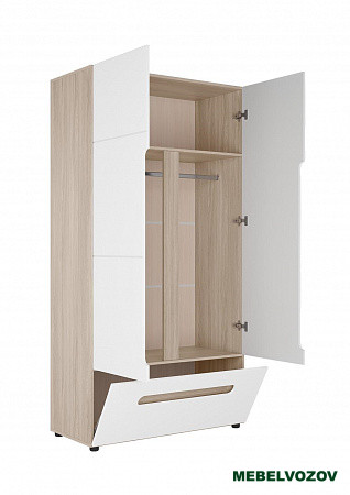 Шкаф 2-х створчатый с ящиком Палермо-3 ШК-009 от компании Мебельвозов в Нижнем Новгороде