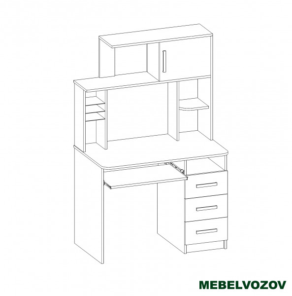 Стол компьютерный Интел-12(Бодега темная/бодега светлая) - фото от магазина Мебельвозов в Нижнем Новгороде Стол компьютерный Интел-12(Бодега темная/бодега светлая) от магазина Мебельвозов в Нижнем Новгороде