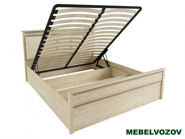 фото Кровать Ливорно 1,4 ЛКР-1 с подъёмным механизмом (дуб сонома) от магазина Мебельвозов в Нижнем Новгороде Кровать Ливорно 1,4 ЛКР-1 с подъёмным механизмом (дуб сонома) от магазина Мебельвозов в Нижнем Новгороде