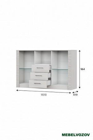 "Гамма 20" Комод - витрина Серия №4 от магазина Мебельвозов в Нижнем Новгороде