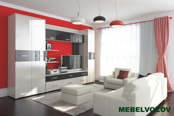 Модульная гостинная Сити 1 - фото от Mebelvozov в Нижнем Новгороде Модульная гостинная Сити 1 от Mebelvozov в Нижнем Новгороде