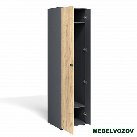 Модульная прихожая "Мини-Лайт" (графит /дуб золотой крафт) вариант 8 от магазина Мебельвозов в Нижнем Новгороде