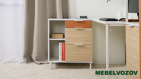 Марвэл Тумба 16.160 (Белый PE шагрень) детальное изображение от магазина mebelvozov.ru в Нижнем Новгороде