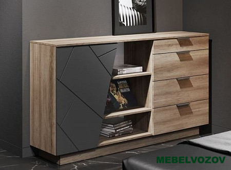 ДАЛЛАС КМ 01 Комод 1704 4 ящика от магазина Мебельвозов в Нижнем Новгороде