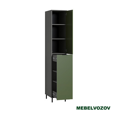 Марвэл Шкаф-пенал 16.316.02 (Темно - серый U2601) от компании Мебельвозов в Нижнем Новгороде