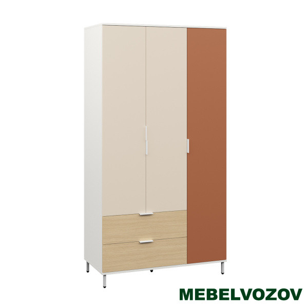 Марвэл Шкаф 16.317.03 (Белый PE шагрень) от компании Мебельвозов в Нижнем Новгороде