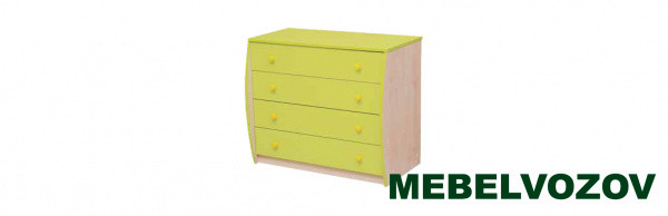 Комод с 4-мя ящиками Юниор-11 детальное изображение от магазина mebelvozov.ru в Нижнем Новгороде