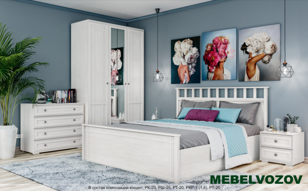 Модульная спальня Ричард (анкор светлый). Комплект 1 от магазина Мебельвозов в Нижнем Новгороде