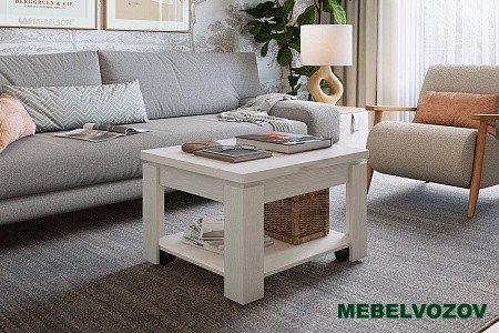 Стол журнальный Адам 1 (белый рамух) от Mebelvozov в Нижнем Новгороде