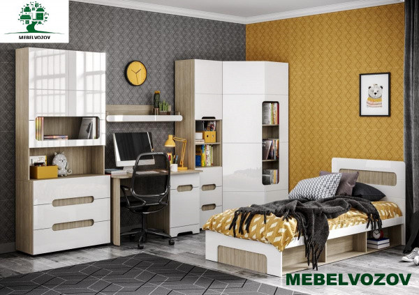 Шкаф угловой с открытыми полками ШК-017 Палермо-3 детальное изображение от магазина mebelvozov.ru в Нижнем Новгороде