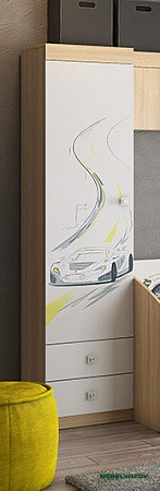 Шкаф комбинированный Форсаж 1-створчатый детальное изображение от магазина mebelvozov.ru в Нижнем Новгороде