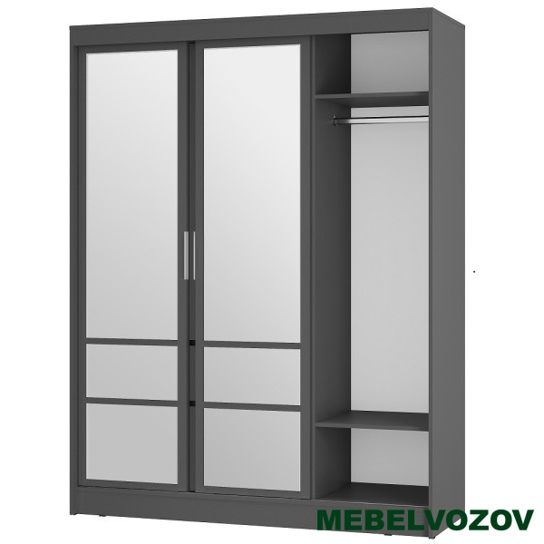 Шкаф-купе "Симпл" ШКК-06 Графит от компании Мебельвозов в Нижнем Новгороде