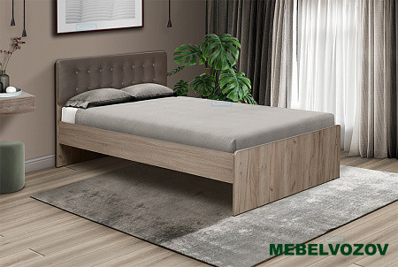 Кровать №6 с мягкой головной спинкой 160*200 от магазина Мебельвозов в Нижнем Новгороде