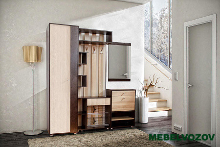 Шкаф распашной "Мини-Лайт" МЛ-2 (венге/ясень) от компании Мебельвозов в Нижнем Новгороде