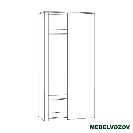 Джастин Шкаф угловой 13.229 от компании Мебельвозов в Нижнем Новгороде