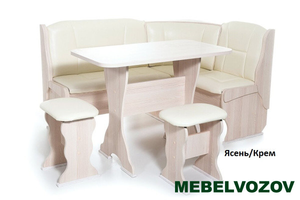 Кухонный уголок Орхидея Ясень/Милк  от магазина Мебельвозов в Нижнем Новгороде