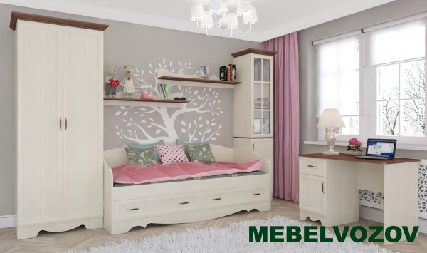 Детская комната Латте - фото, картинки на сайте mebelvozov.ru в Нижнем Новгороде Детская комната Латте детальное изображение от магазина mebelvozov.ru в Нижнем Новгороде