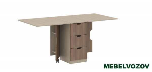 Стол кухонный СТ-01(Ясень шимо темный/Светлый) от магазина Мебельвозов в Нижнем Новгороде