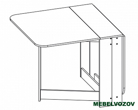 Стол-тумба кухонный СТ-06(Бодега темный) от магазина Мебельвозов в Нижнем Новгороде