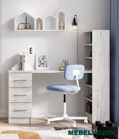 ГРАНД Стол письменный (ДУБ КРАФТ БЕЛЫЙ) детальное изображение от магазина mebelvozov.ru в Нижнем Новгороде