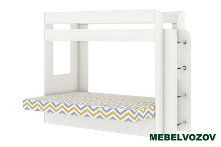 Кровать-Диван 2-х этажная Карамель 75 (Бодега светлый/бодега светлый) детальное изображение от магазина mebelvozov.ru в Нижнем Новгороде