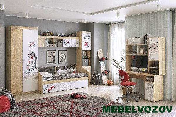 Модульная мебель для детской комнаты Энерджи - фото, картинки на сайте mebelvozov.ru в Нижнем Новгороде Модульная мебель для детской комнаты Энерджи детальное изображение от магазина mebelvozov.ru в Нижнем Новгороде