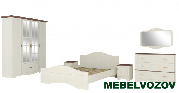 Модульная спальня Латте Компановка №2 от магазина Мебельвозов в Нижнем Новгороде