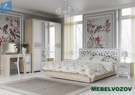 Модульная мебель для спальни Мадлен. Комплект 1 от магазина Мебельвозов в Нижнем Новгороде