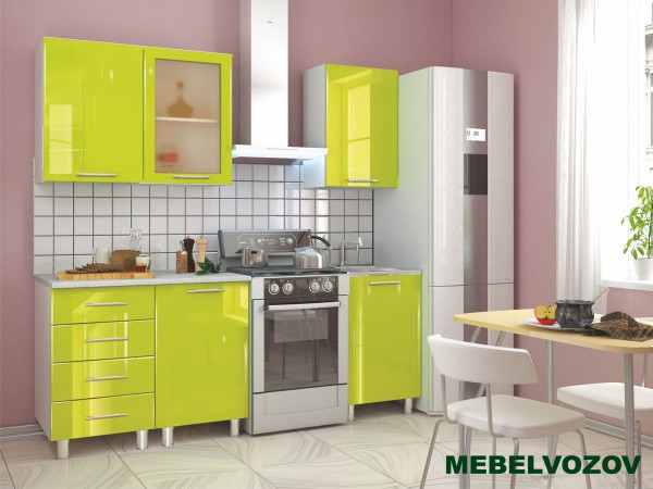 Кухонный гарнитур Танго 1500 (ЛАЙМ) от магазина Мебельвозов в Нижнем Новгороде