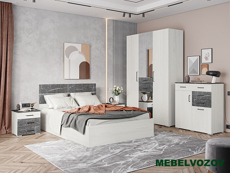 Модульная спальня Теана (ясень анкор светлый) от магазина Мебельвозов в Нижнем Новгороде