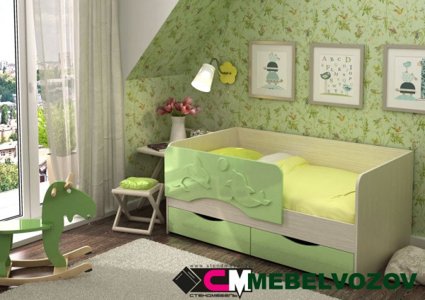 Детская кровать Алиса 1600 детальное изображение от магазина mebelvozov.ru в Нижнем Новгороде