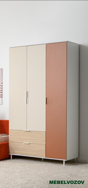 Марвэл Шкаф 16.317.03 (Белый PE шагрень) от компании Мебельвозов в Нижнем Новгороде