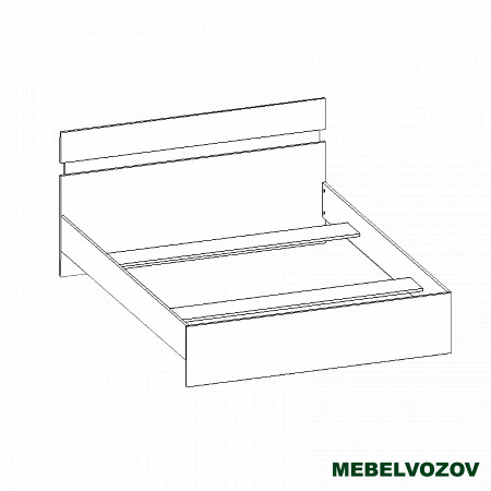 Кровать двуспальная Сити 73 с ортопедическим основанием фото от Мебельвозов в Нижнем Новгороде