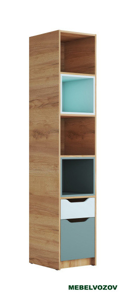 RICH Стеллаж СЖ-001 (Мята/голубой) детальное изображение от магазина mebelvozov.ru в Нижнем Новгороде