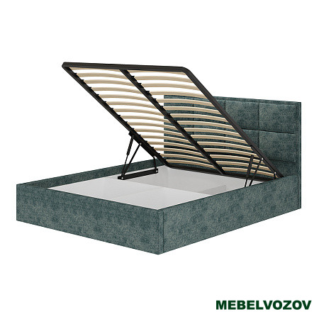 Кровать 160х200 с подъемным механизмом Линда (морская волна) от магазина Мебельвозов в Нижнем Новгороде