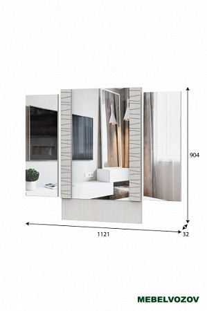 "Гамма 20" Стол туалетный Серия №4 + "Гамма 20" Зеркало (стол туалетный) Серия №4 от магазина Мебельвозов в Нижнем Новгороде