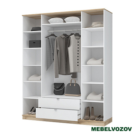 ЮККИ ШК 2Я 1800 Шкаф 4х створчатый с зеркалом от компании Мебельвозов в Нижнем Новгороде