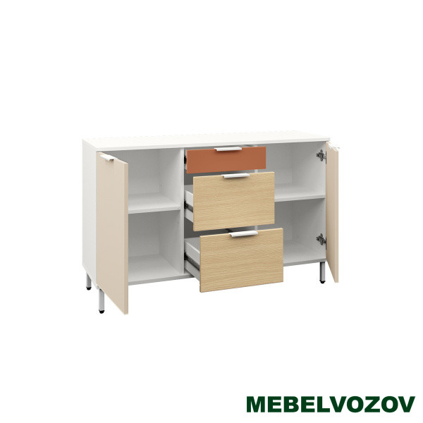 Марвэл Комод 16.234.02 (Белый PE шагрень) от магазина Мебельвозов в Нижнем Новгороде