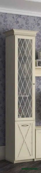 Шкаф однодверный со стеклом Бэль - фото от Mebelvozov в Нижнем Новгороде Шкаф однодверный со стеклом Бэль от Mebelvozov в Нижнем Новгороде