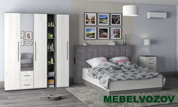 Спальный гарнитур Бастион. Компановка 1 от магазина Мебельвозов в Нижнем Новгороде