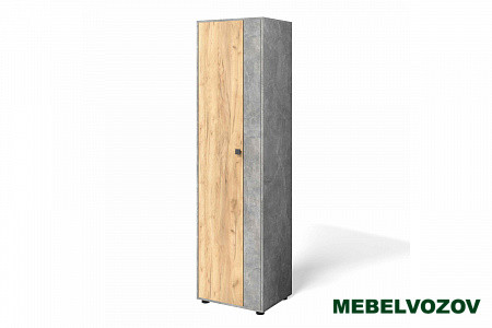 Шкаф распашной "Мини-Лайт" МЛ-2 (ателье светлое/дуб золотой крафт) от компании Мебельвозов в Нижнем Новгороде