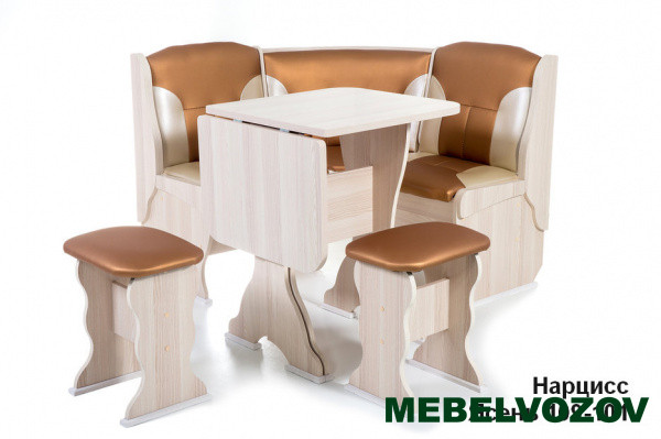 Кухонный уголок Нарцисс Ясень/109-101 от магазина Мебельвозов в Нижнем Новгороде