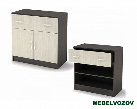БАССА КМ 552-М комод 1 ящик 2 створки от магазина Мебельвозов в Нижнем Новгороде