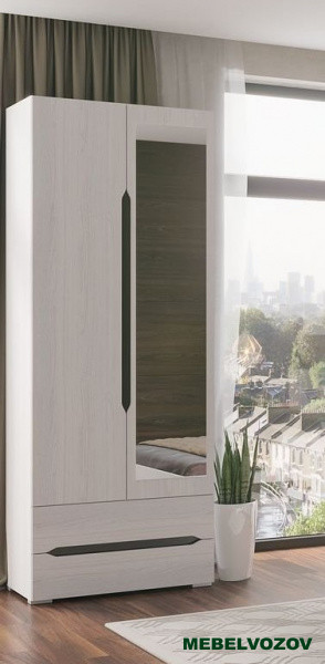 Шкаф 2х створчатый с ящиками Валенсия ШК-011 от компании Мебельвозов в Нижнем Новгороде