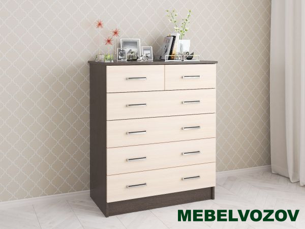 Комод Катрин 5 (Венге/Дуб Молочный) от магазина Мебельвозов в Нижнем Новгороде