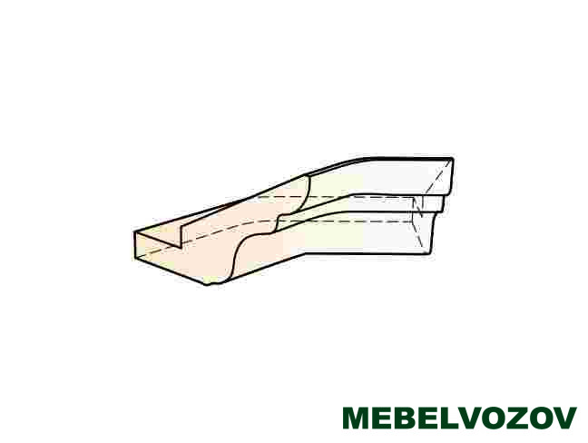 Фото элемент карниза угловой внутренний (135 град.) бергамо элемента от сайта Мебельвозов в Нижнем Новгороде