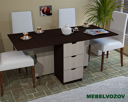 Стол кухонный СТ-01(Бодега темный/Анкор светлый) от магазина Мебельвозов в Нижнем Новгороде